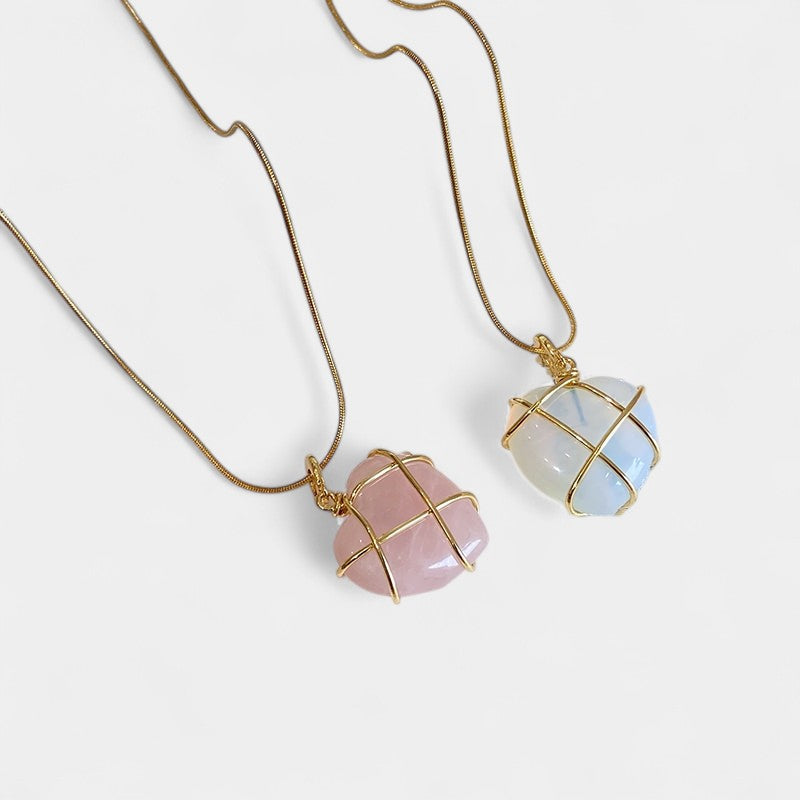 Virelle-Necklace-Virelle Ketting - Cartoon princess love girl moonstone necklace