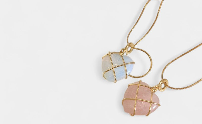 Virelle-Necklace-Virelle Ketting - Cartoon princess love girl moonstone necklace