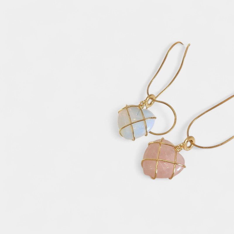 Virelle-Necklace-Virelle Ketting - Cartoon princess love girl moonstone necklace