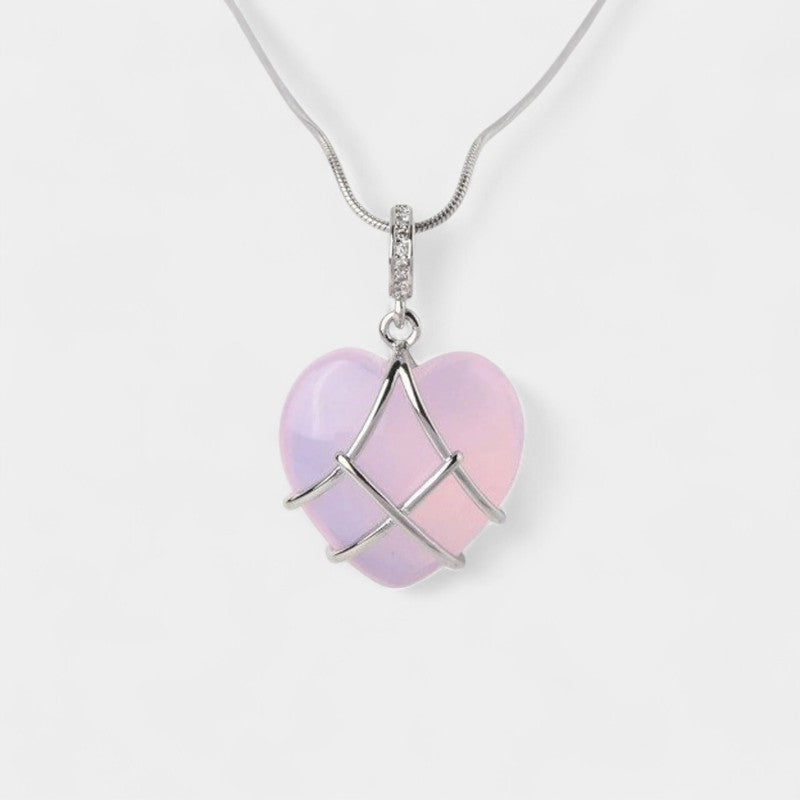 Virelle-Necklace-Virelle Ketting - Cartoon princess love girl moonstone necklace