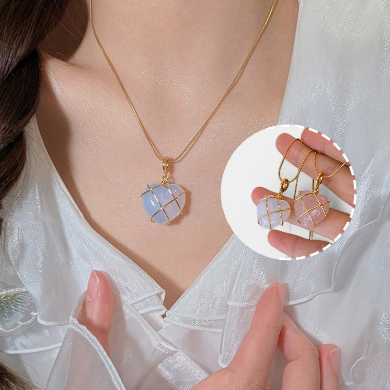 Virelle-Necklace-Virelle Ketting - Cartoon princess love girl moonstone necklace