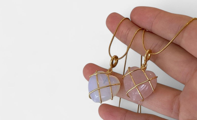 Virelle-Necklace-Virelle Ketting - Cartoon princess love girl moonstone necklace