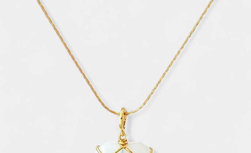 Virelle-Necklace-Virelle Ketting - Cartoon princess love girl moonstone necklace