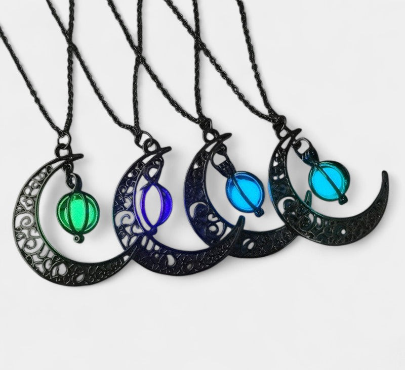 Virelle-Necklace-Virelle ketting - Moon natural glowing stone healing necklace voor vrouwen