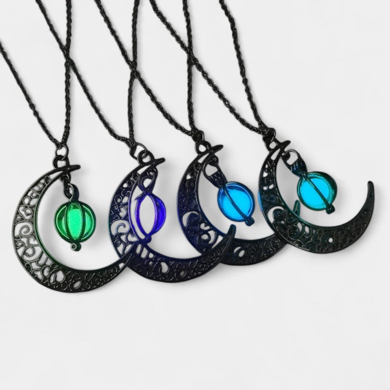 Virelle-Necklace-Virelle ketting - Moon natural glowing stone healing necklace voor vrouwen