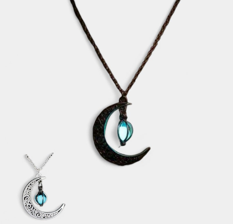 Virelle-Necklace-Virelle ketting - Moon natural glowing stone healing necklace voor vrouwen