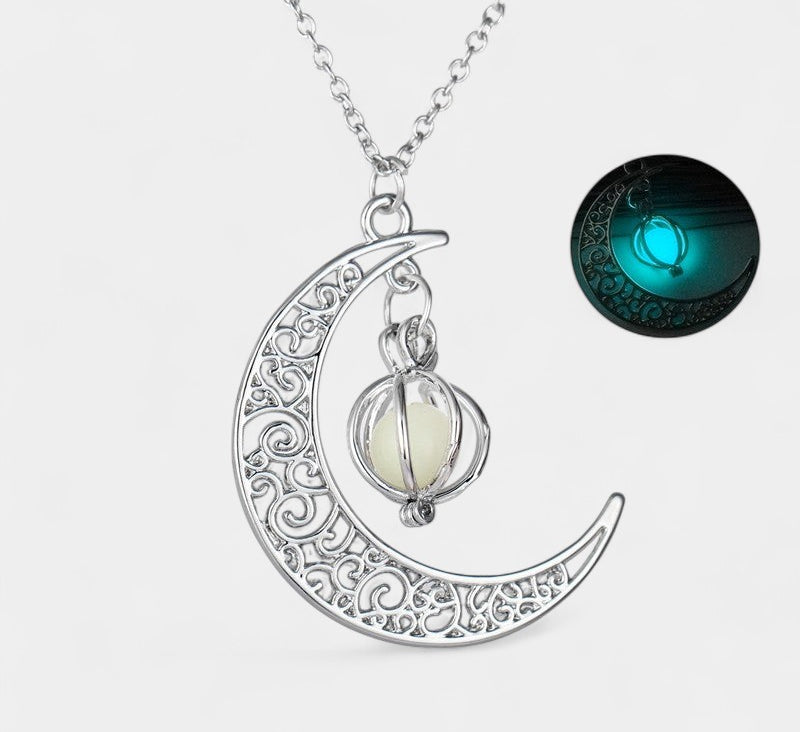 Virelle-Necklace-Virelle ketting - Moon natural glowing stone healing necklace voor vrouwen