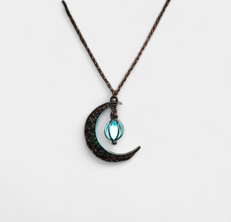 Virelle-Necklace-Virelle ketting - Moon natural glowing stone healing necklace voor vrouwen