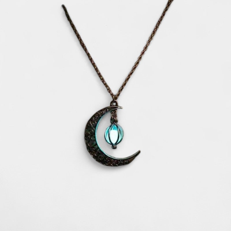 Virelle-Necklace-Virelle ketting - Moon natural glowing stone healing necklace voor vrouwen