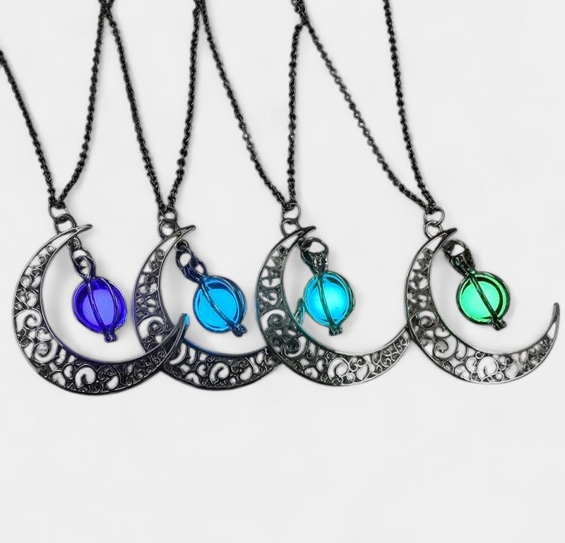 Virelle-Necklace-Virelle ketting - Moon natural glowing stone healing necklace voor vrouwen