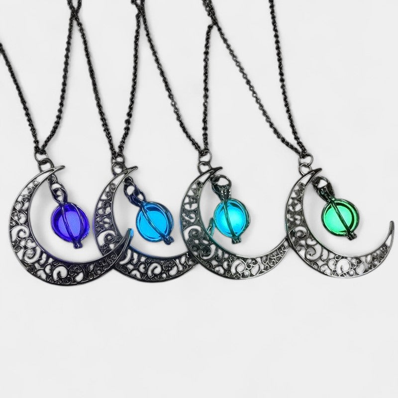 Virelle-Necklace-Virelle ketting - Moon natural glowing stone healing necklace voor vrouwen