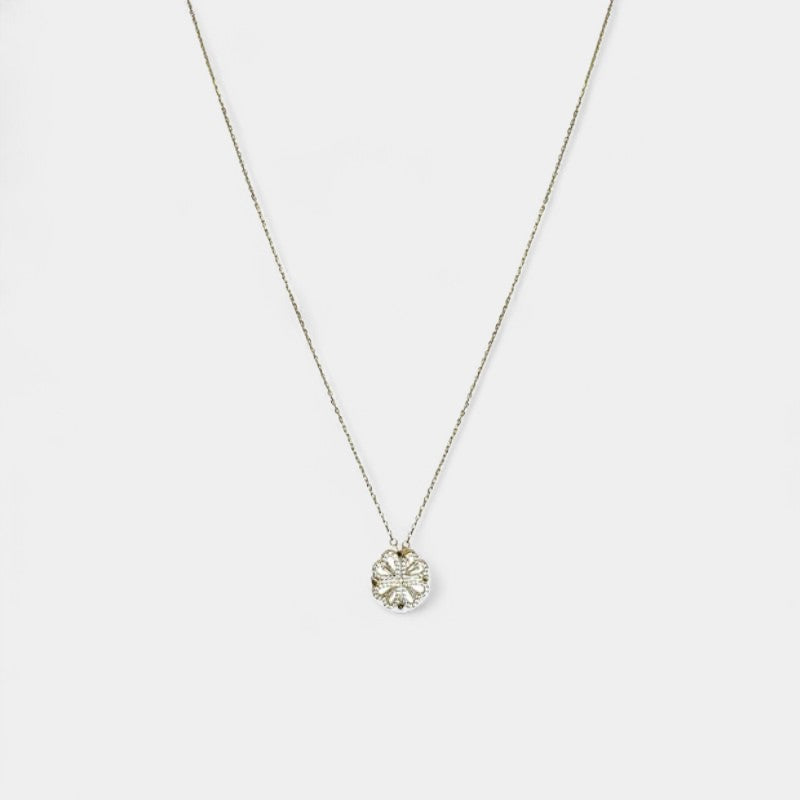 Virelle-Necklace-Virelle Ketting - Vouwhartvormige vierklaverenhanger voor vrouwen