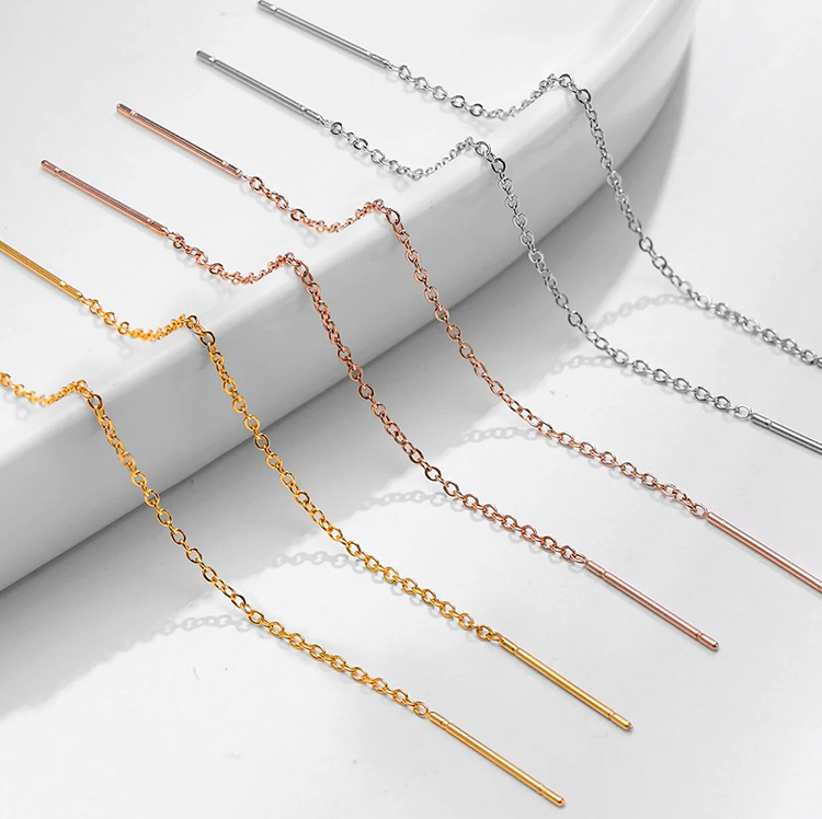 Isla Doortrek Oorbellen Goud - Rosa Jewels