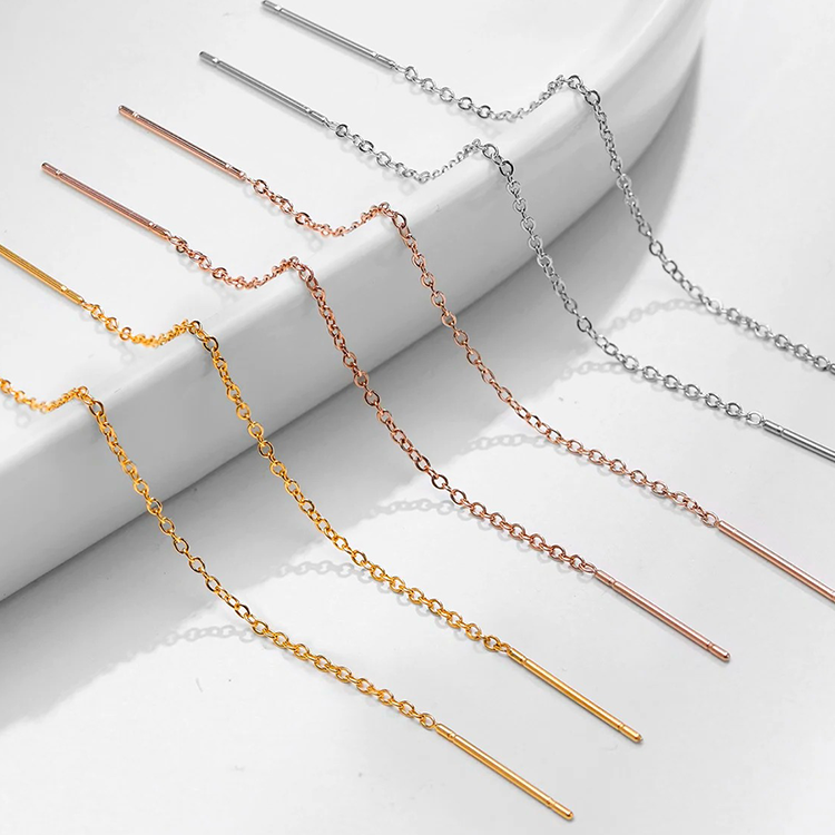 Isla Doortrek Oorbellen Goud - Rosa Jewels