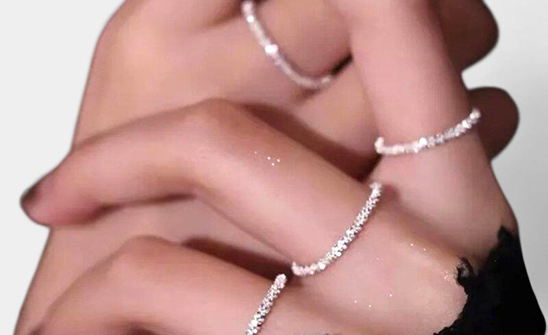 Virelle-Ring-Virelle ring - Prachtige crystal pave band rings voor elke gelegenheid