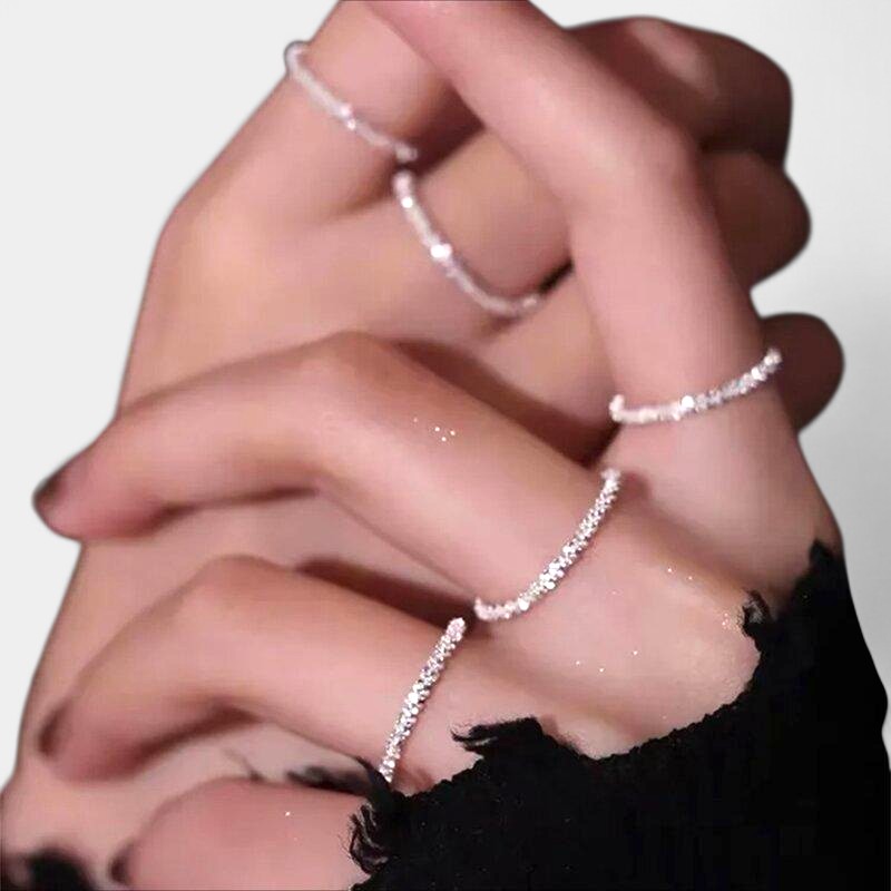 Virelle-Ring-Virelle ring - Prachtige crystal pave band rings voor elke gelegenheid