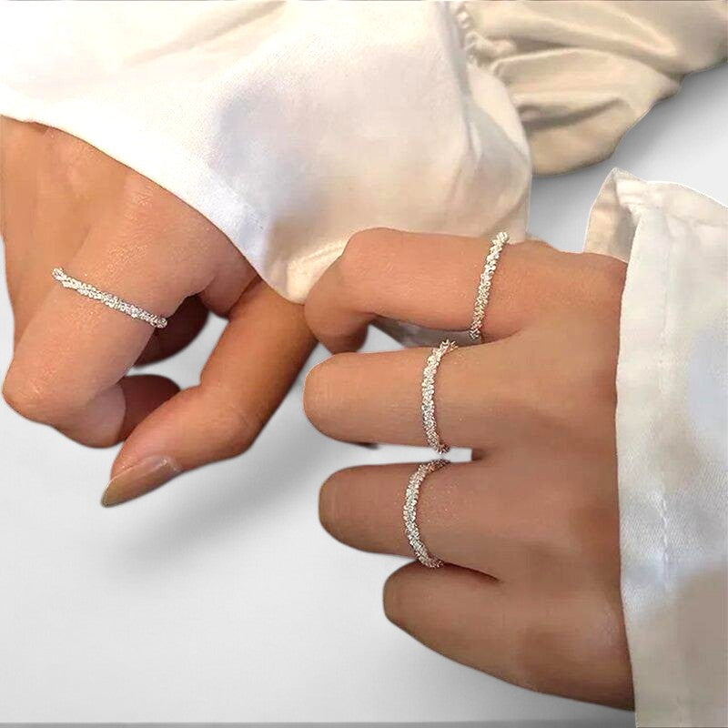 Virelle-Ring-Virelle ring - Prachtige crystal pave band rings voor elke gelegenheid