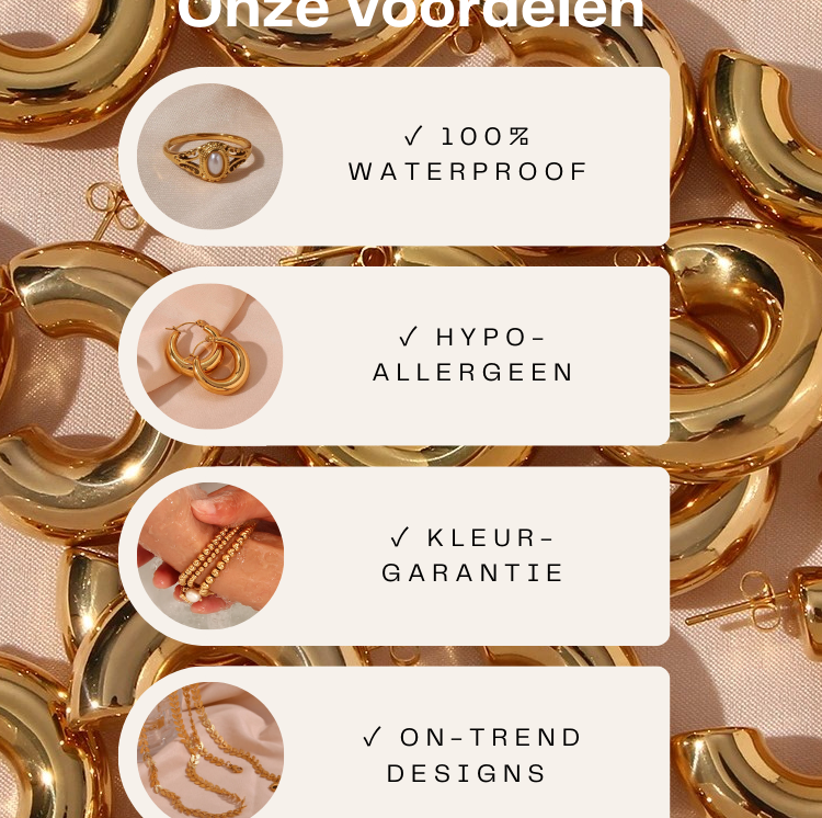 Jessica Druppel Ring Goud-Zilver - Rosa Jewels