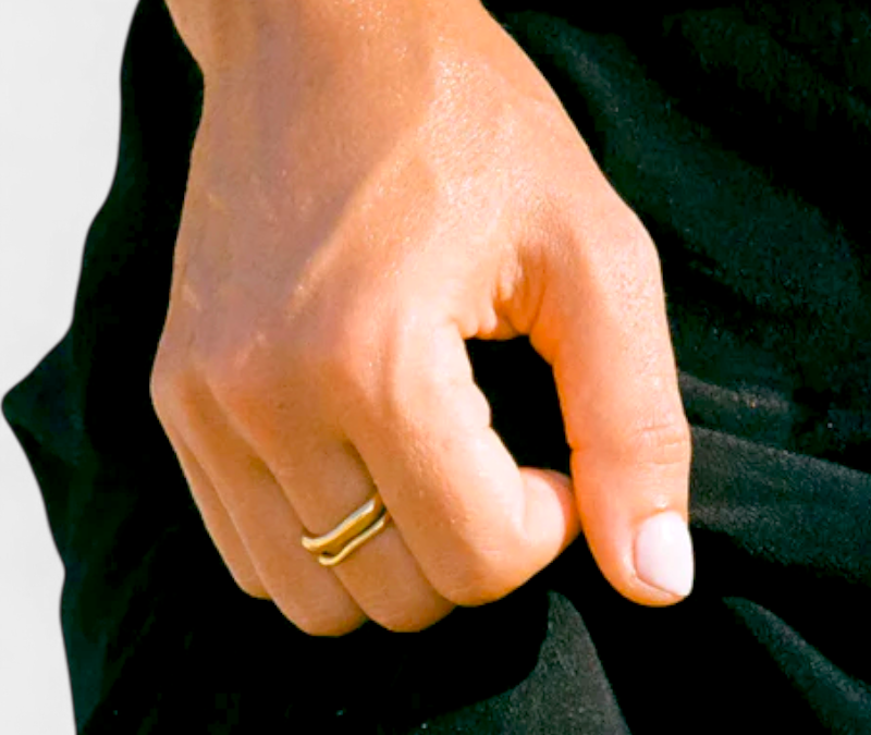 Virelle-Ringenset-Virelle | Dames ringenset – stapelbaar ontwerp, meerlaagige set