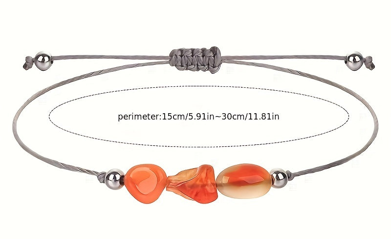 Virelle-Virelle | Dames Armband – 12 Maanden Geboortesteen met Gevlochten Koord, Inclusief Wenskaart