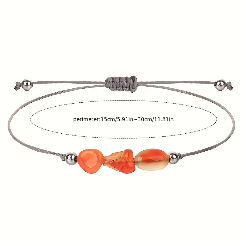 Virelle-Virelle | Dames Armband – 12 Maanden Geboortesteen met Gevlochten Koord, Inclusief Wenskaart