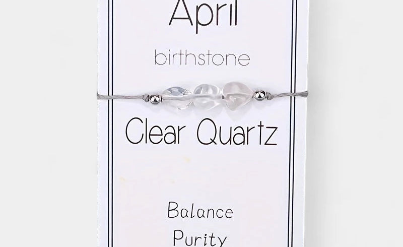 Virelle-Virelle | Dames Armband – Geboortesteen Kralenkoord, 12 Maanden Met Wenskaart