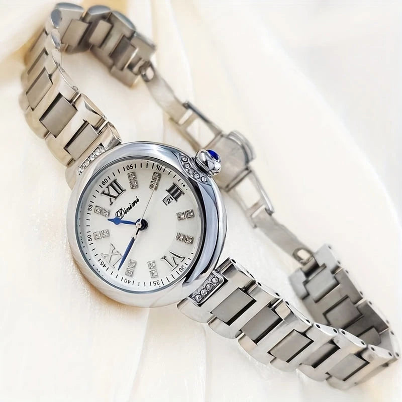 Virelle-Virelle | Dames Horloge – Quartz Uurwerk, Roestvrijstalen Band, Kalenderfunctie