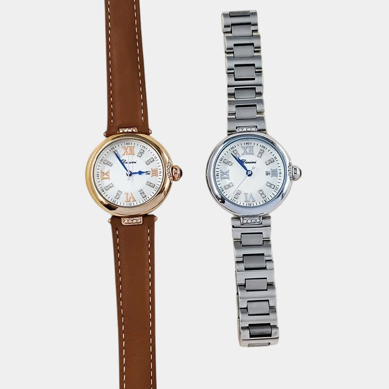 Virelle-Virelle | Dames Horloge – Quartz Uurwerk, Roestvrijstalen Band, Kalenderfunctie