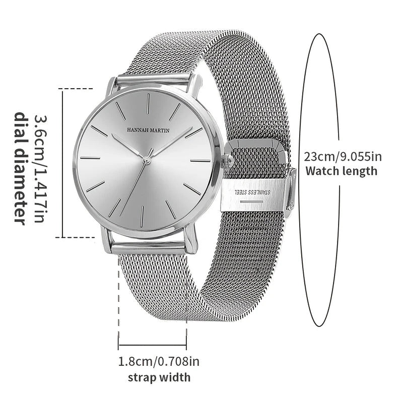 Virelle-Virelle | Dames Horloge – Roestvrijstalen meshband, Rosegouden afwerking, Elegant quartz ontwerp