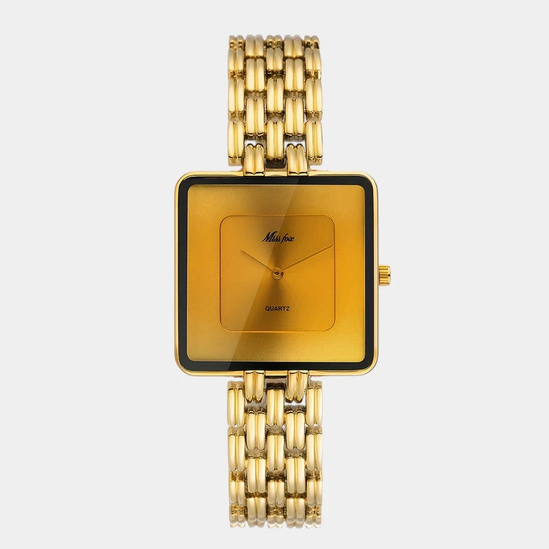 Virelle-Virelle | Dames Horloge – Vierkante Quartz Kast, Minimalistisch Design, Luxe Afwerking