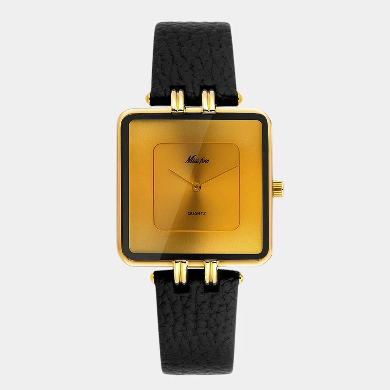 Virelle-Virelle | Dames Horloge – Vierkante Quartz Kast, Vintage Design, Waterbestendig