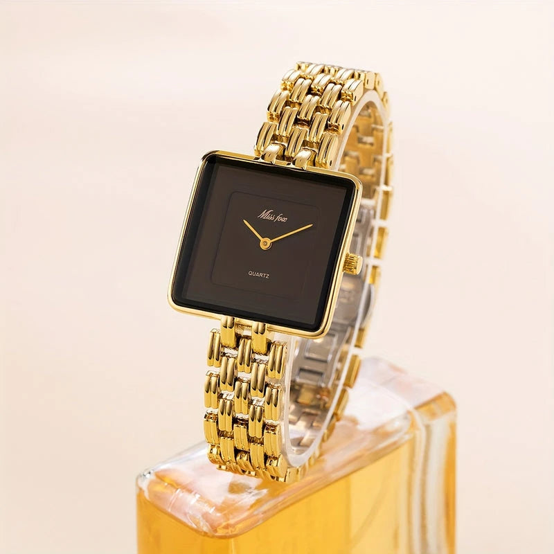 Virelle-Virelle | Dames Horloge – Vierkante Quartz Kast, Minimalistisch Design, Luxe Afwerking