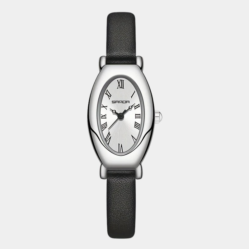 Virelle-Virelle | Dames Horloge – Vintage Quartz Uurwerk, Ovale Kast, Waterdicht Ontwerp