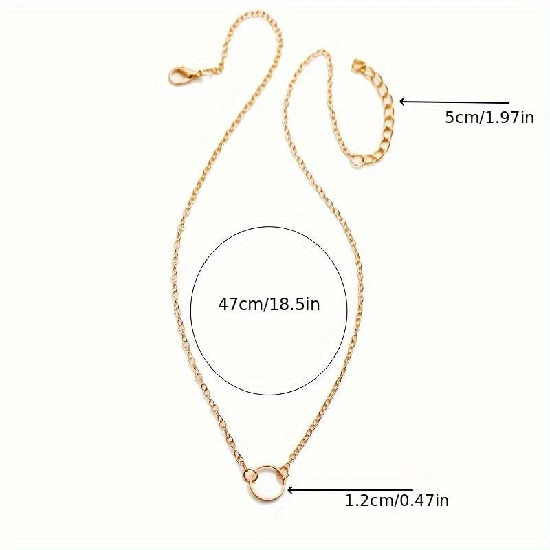 Virelle-Virelle | Dames Ketting – Fijn Metaal met Maan, Ster, Ring of Blad, Minimalistisch en Elegant Design