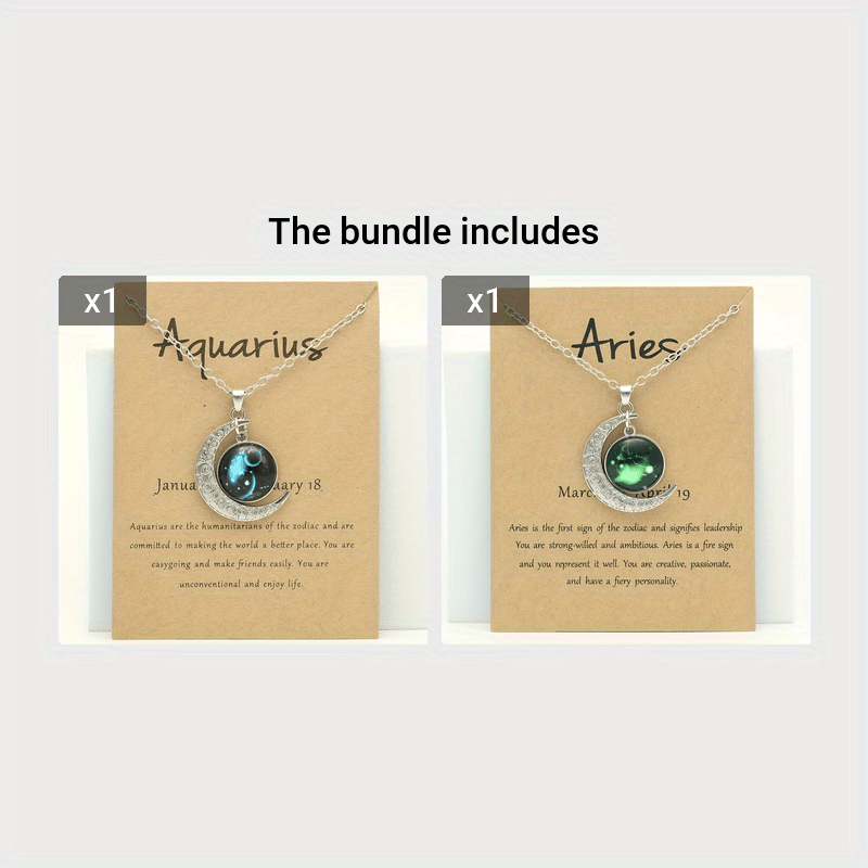 Virelle-Virelle | Dames Ketting – Retro Glow-in-the-Dark, Vintage Stijl, Verstelbaar