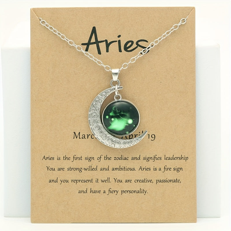 Virelle-Virelle | Dames Ketting – Retro Glow-in-the-Dark, Vintage Stijl, Verstelbaar