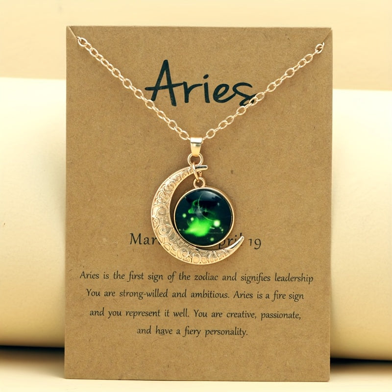 Virelle-Virelle | Dames Ketting – Retro Glow-in-the-Dark, Vintage Stijl, Verstelbaar