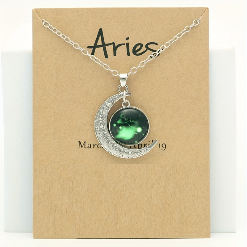 Virelle-Virelle | Dames Ketting – Retro Glow-in-the-Dark, Vintage Stijl, Verstelbaar