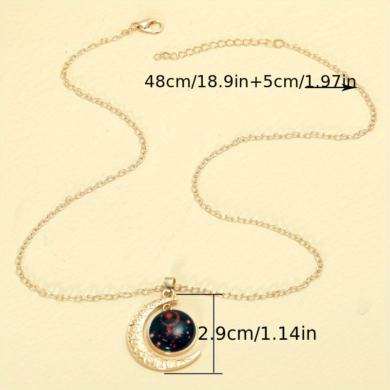 Virelle-Virelle | Dames Ketting – Retro Glow-in-the-Dark, Vintage Stijl, Verstelbaar