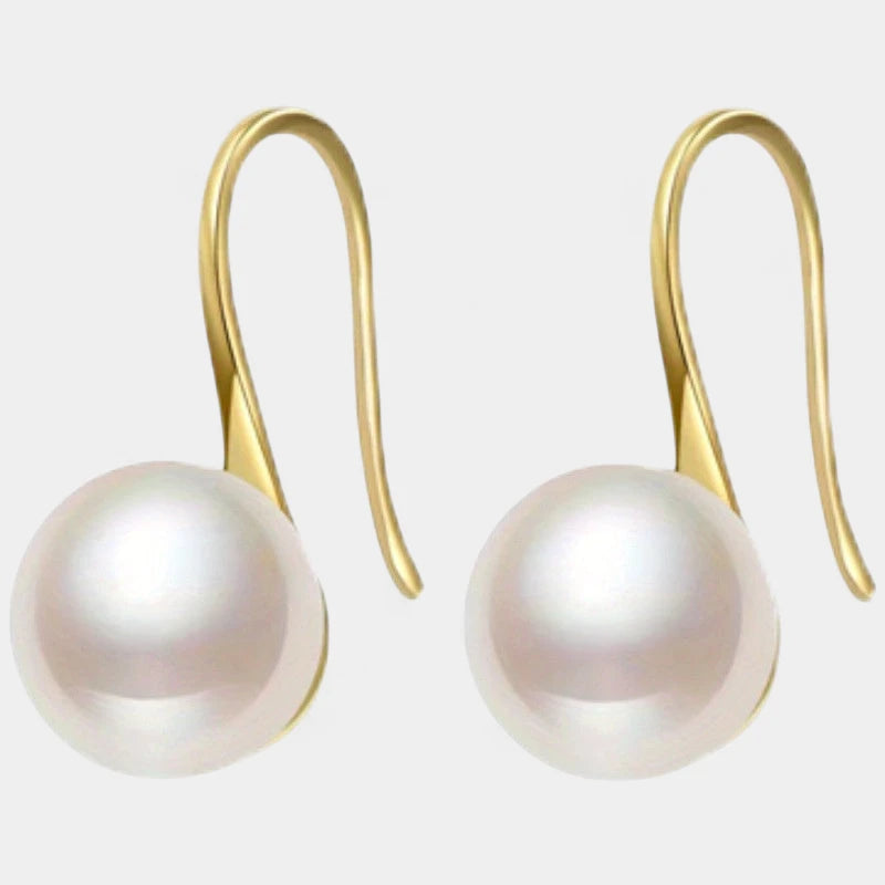 Virelle-Virelle | Dames Oorbellen – Elegante Imitatieparel, Uniek Hoge Hak Haakontwerp