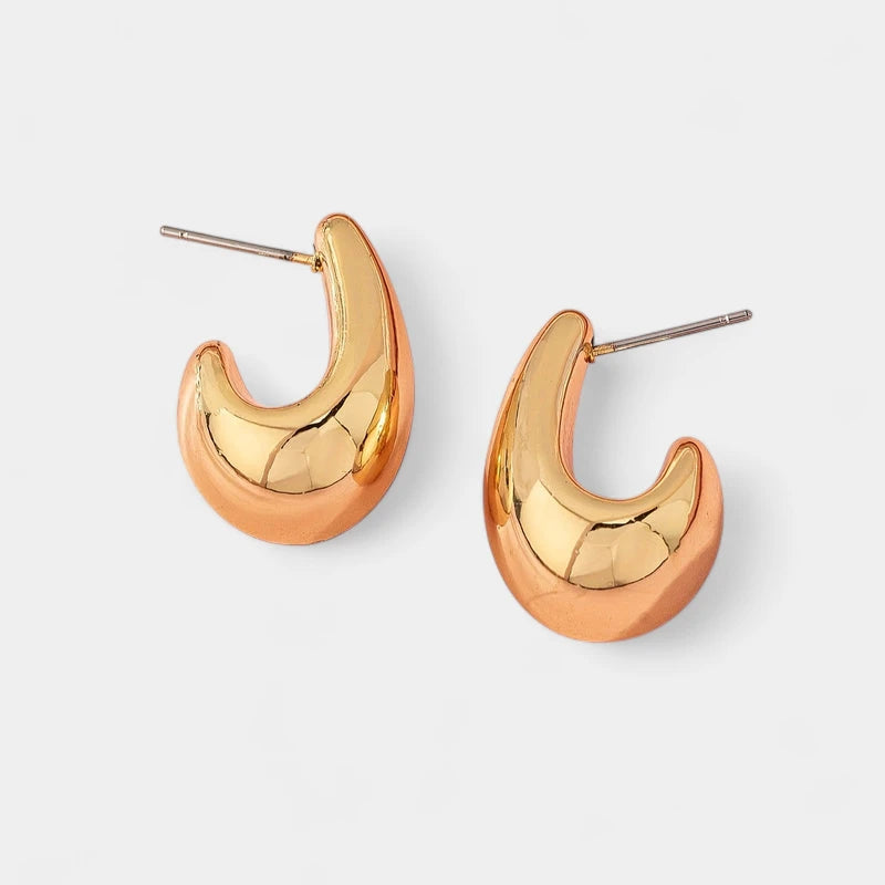 Virelle-Virelle | Dames Oorbellen – Goud Verguld, Uniek Vormgegeven, All-in-One Stijl