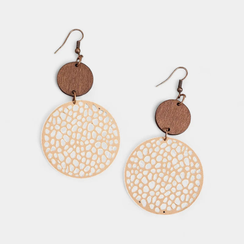 Virelle-Virelle | Dames Oorbellen – Hol Rond Design, Boheemse Vintage Stijl, Tijdloos Sieraad