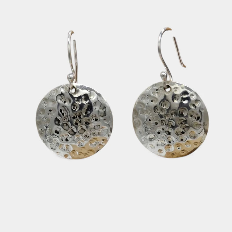 Virelle-Virelle | Dames Oorbellen – Minimalistisch Goud, Holle en Bolle Ronde Vorm, Elegant Geometrisch Design