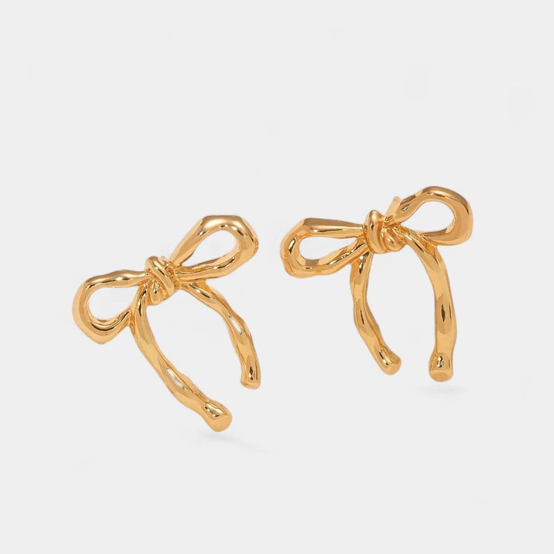 Virelle-Virelle | Dames Oorbellen – Vintage Strikontwerp, Legering met Roestvrijstalen Steker