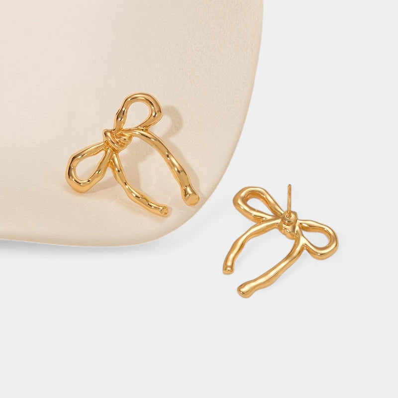 Virelle-Virelle | Dames Oorbellen – Vintage Strikontwerp, Legering met Roestvrijstalen Steker