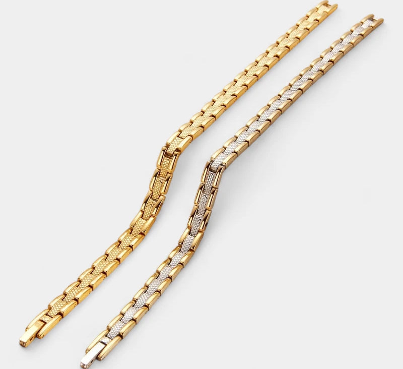 Virelle-Virelle | Dames armband – Titanium staal, Magnetisch ontwerp, Verstelbare lengte
