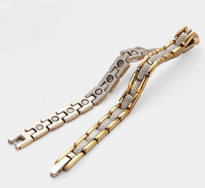 Virelle-Virelle | Dames armband – Titanium staal, Magnetisch ontwerp, Verstelbare lengte