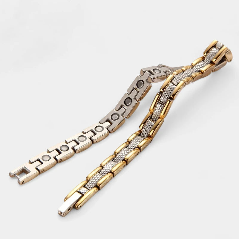 Virelle-Virelle | Dames armband – Titanium staal, Magnetisch ontwerp, Verstelbare lengte