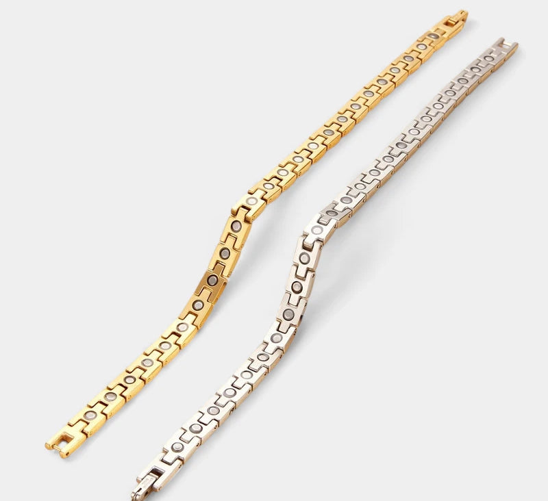 Virelle-Virelle | Dames armband – Titanium staal, Magnetisch ontwerp, Verstelbare lengte