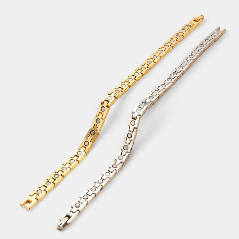 Virelle-Virelle | Dames armband – Titanium staal, Magnetisch ontwerp, Verstelbare lengte